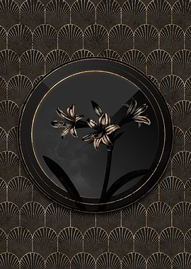 Shadowy Amaryllis Flower