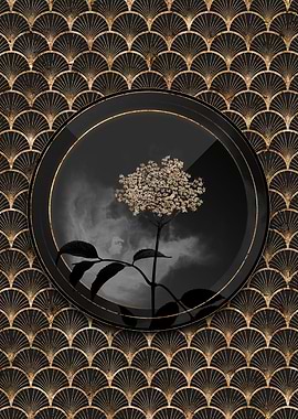 Art Deco Gold Elderflower