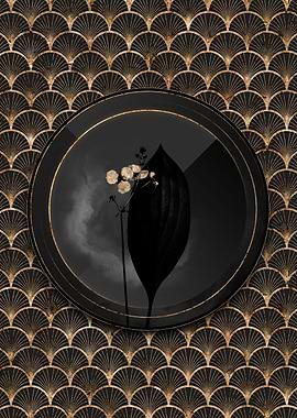 Black and Gold Arrowhead