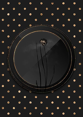 Shadowy Allium Flower Art