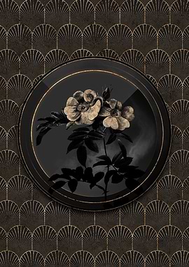 Shadowy Shining Rose Flora