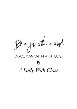 Girl Quotes Wall Poster