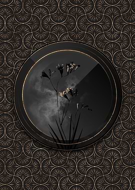 Shadowy Art Deco Freesia