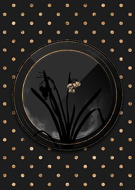 Gold Summer Snowflake Noir