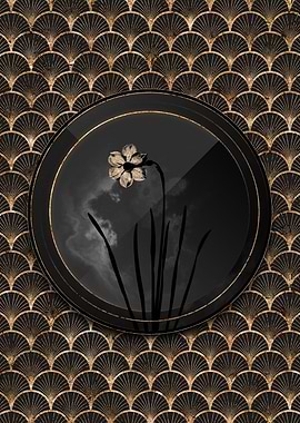 Black and Gold Narcissus