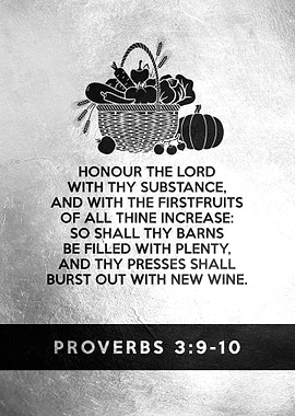 Proverbs 3 9 10