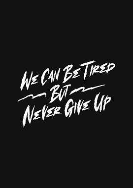 We can be tired portrait