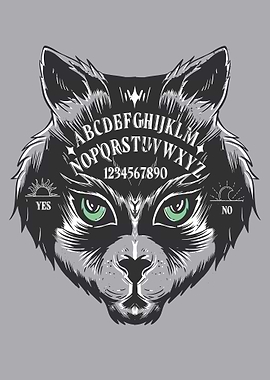 CUTE CAT OUIJA BOARD