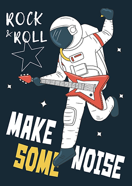 Astronaut rocks in Space