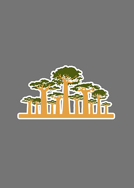 Baobab trees minimal