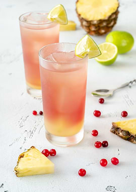 Glasses of Bay Breeze