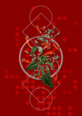 Geometric Heart Leaved