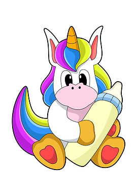 Unicorn Bottle of Milk