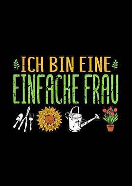 Einfache Frau Gaertnerin