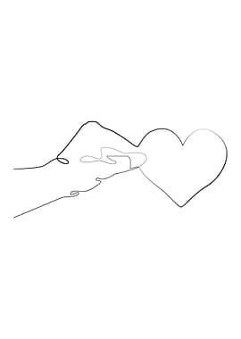 Hand with Love Heart