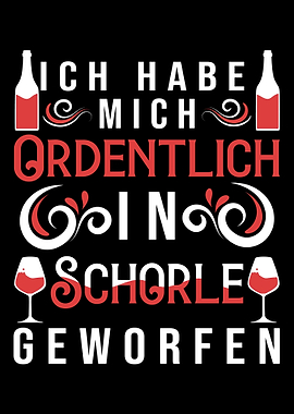 Lustiger Rotwein Spruch