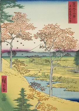 Yuhi Hill Meguro Edo 1850s