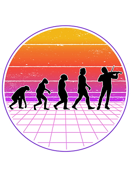 Violin Evolution Vaporwave