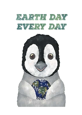 Earth day Penguin