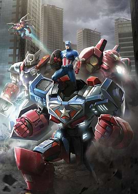 Captain America Mech Pose