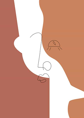 Trend Boho One Line Art