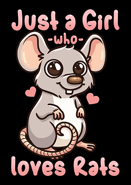 Rat Rat Lover Kawaii