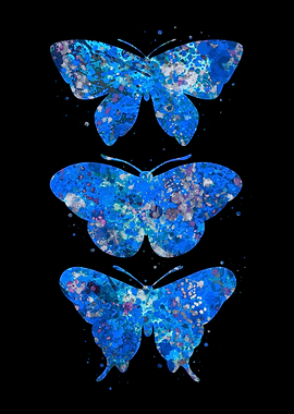 Butterfly blue art