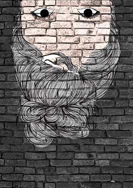 Funny Girl Graffiti Art