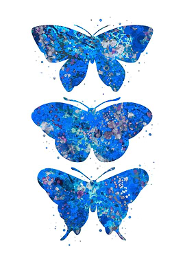 Butterfly blue set