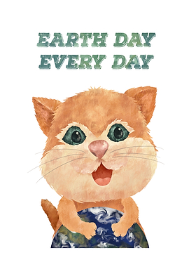 Earth day Cat