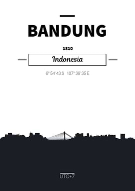 Bandung Indonesia skyline