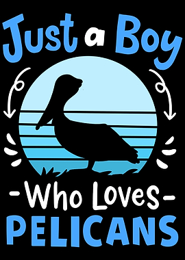 Pelican Bird Lover Retro