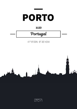 Porto Portugal skyline