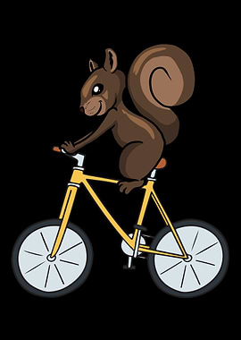 Cycling Cyclist Squirrel