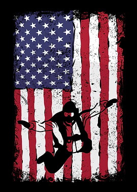 Skydiving Paratrooper