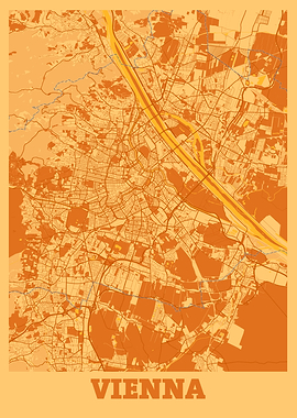 Vienna Sunset City Map