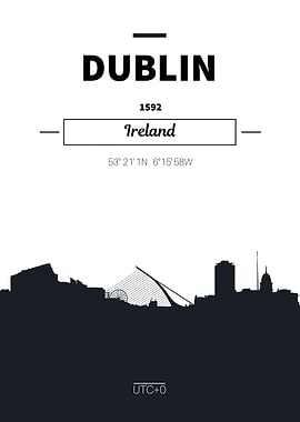 Dublin ireland skyline