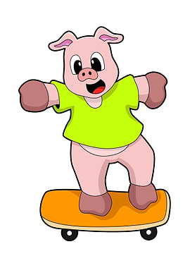 Pig Skater Skateboard
