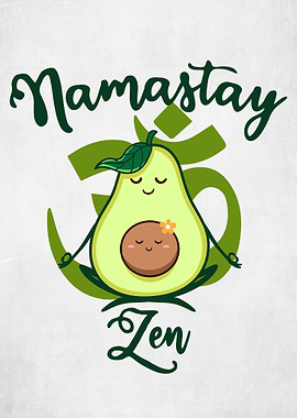 Namastay Zen Yoga Avocado