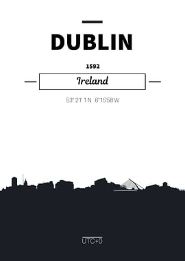 Dublin Ireland skyline