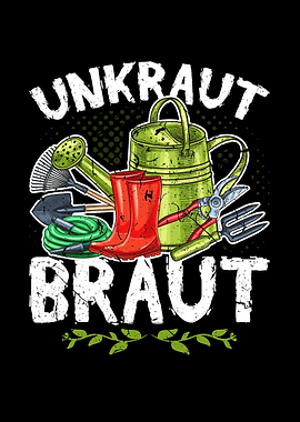 Unkraut Braut Gaertnerin
