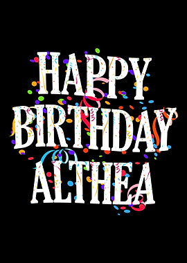 Happy Birthday Althea