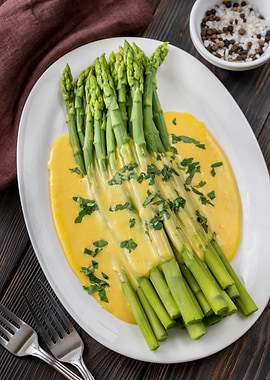 Cooked asparagus