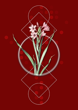 Vintage Sword Lily Flower