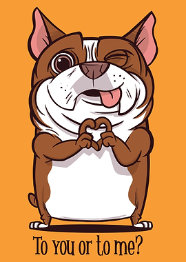 CUTE DOG TO YOU OR TO ME