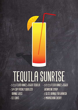 Cocktail Drinks Wall Decor