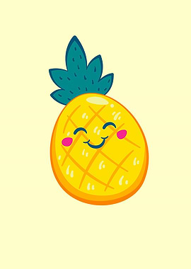 Cute Kawaii Pineapple