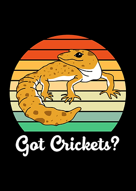 Leopard Gecko Got Crickets