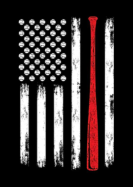 Baseball US Flag