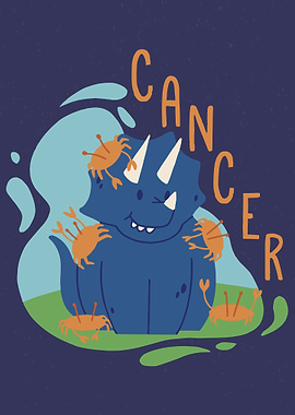 ZODIAC CUTE DINO CANCER
